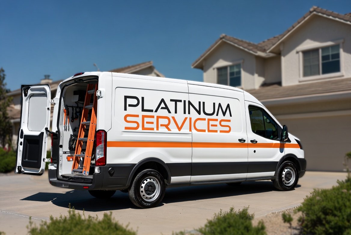 Platinum Services handyman van in Auckland